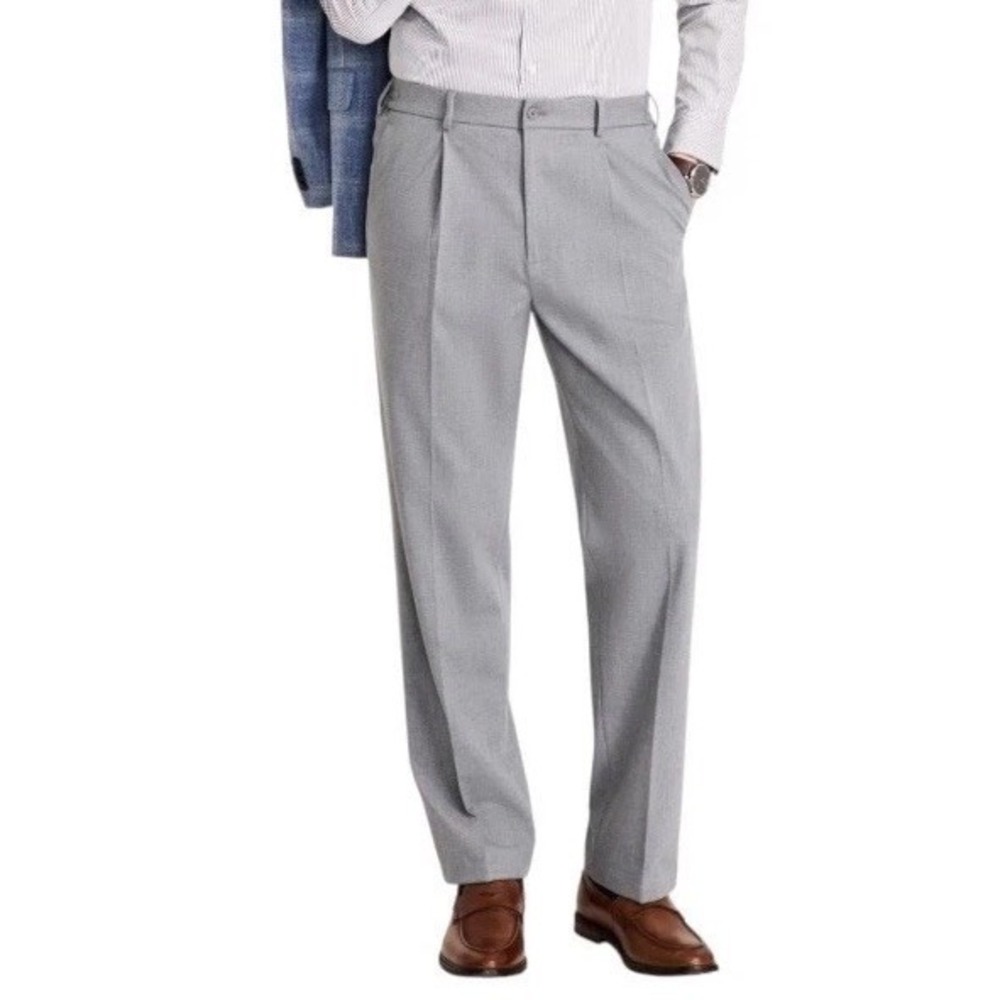 Tommy Hilfiger Mens Modern fit Dress Pants 38W 32L Grey Elastic Waist